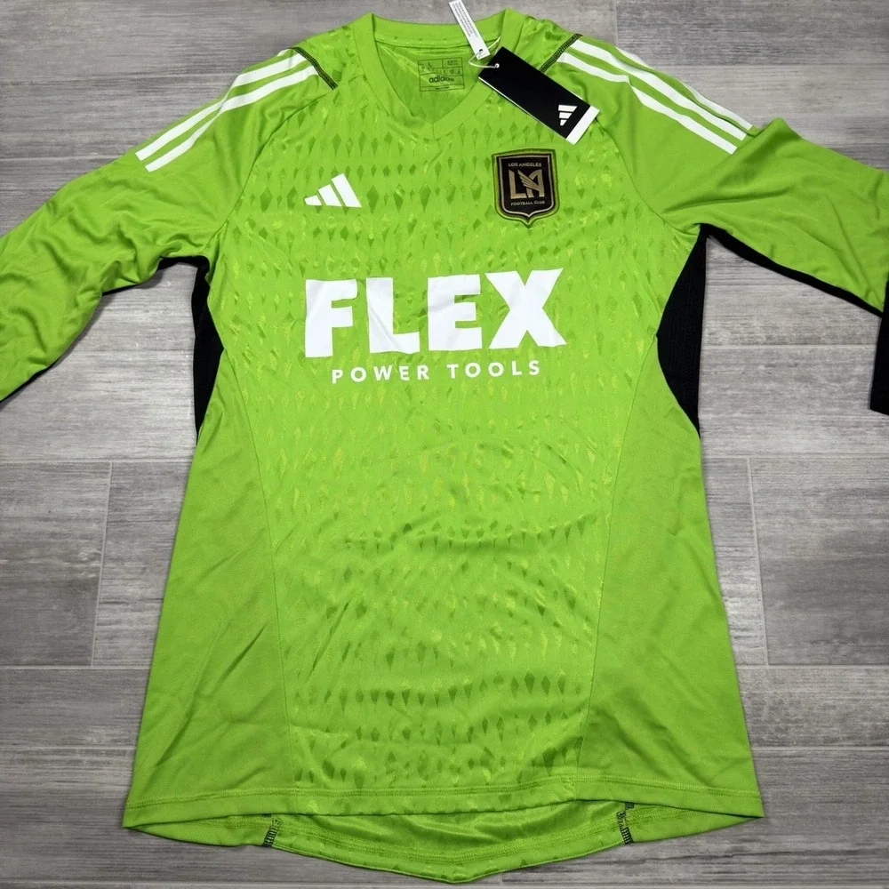 LAFC Adidas 2023 Goalkeeper Long Sleeve Jersey Men Medium Slim‎ Fit Green HY7649